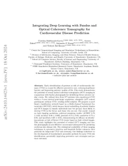 Integrating Deep Learning with Fundus and Optical Coherence Tomography
  for Cardiovascular Disease Prediction