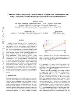 CaTs and DAGs: Integrating Directed Acyclic Graphs with Transformers for Causally Constrained Predictions