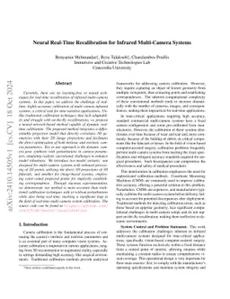 Neural Real-Time Recalibration for Infrared Multi-Camera Systems