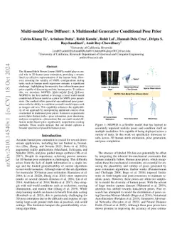 Multi-modal Pose Diffuser: A Multimodal Generative Conditional Pose
  Prior