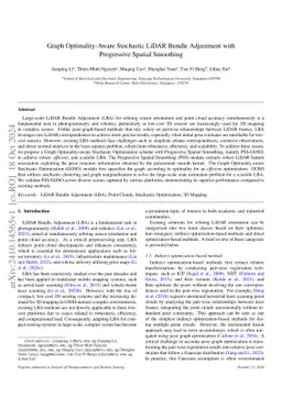 Graph Optimality-Aware Stochastic LiDAR Bundle Adjustment with Progressive Spatial Smoothing