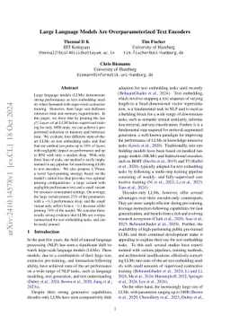 Large Language Models Are Overparameterized Text Encoders