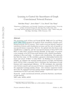 Learning to Control the Smoothness of Graph Convolutional Network
  Features