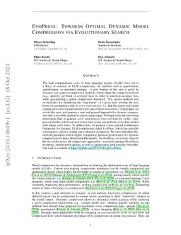 EvoPress: Accurate Dynamic Model Compression via Evolutionary Search