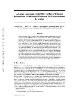 A Large Language Model-Driven Reward Design Framework via Dynamic
  Feedback for Reinforcement Learning