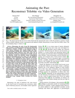 Animating the Past: Reconstruct Trilobite via Video Generation