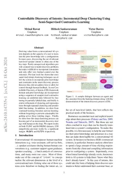 Controllable Discovery of Intents: Incremental Deep Clustering Using
  Semi-Supervised Contrastive Learning