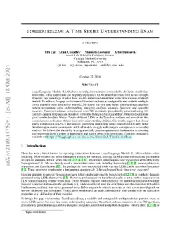 TimeSeriesExam: A time series understanding exam