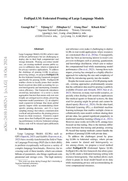 FedSpaLLM: Federated Pruning of Large Language Models