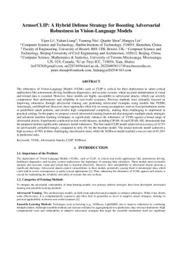 A Hybrid Defense Strategy for Boosting Adversarial Robustness in
  Vision-Language Models