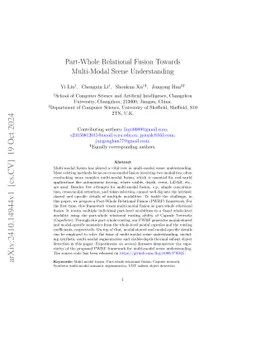 Part-Whole Relational Fusion Towards Multi-Modal Scene Understanding