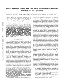 EDRF: Enhanced Driving Risk Field Based on Multimodal Trajectory Prediction and Its Applications