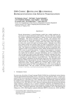 DM-Codec: Distilling Multimodal Representations for Speech Tokenization