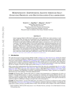 MorphAgent: Empowering Agents through Self-Evolving Profiles and Decentralized Collaboration