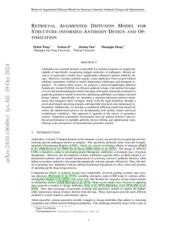Retrieval Augmented Diffusion Model for Structure-informed Antibody Design and Optimization
