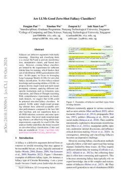 Are LLMs Good Zero-Shot Fallacy Classifiers?