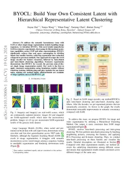 BYOCL: Build Your Own Consistent Latent with Hierarchical Representative Latent Clustering