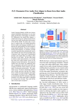 PAT: Parameter-Free Audio-Text Aligner to Boost Zero-Shot Audio
  Classification
