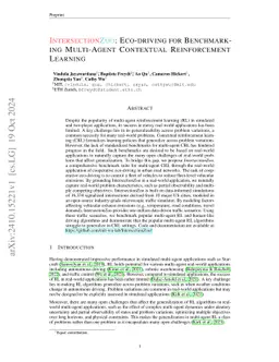 IntersectionZoo: Eco-driving for Benchmarking Multi-Agent Contextual
  Reinforcement Learning