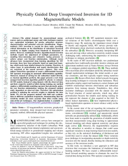 Physically Guided Deep Unsupervised Inversion for 1D Magnetotelluric Models