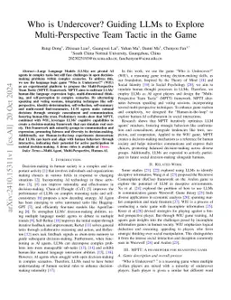Who is Undercover? Guiding LLMs to Explore Multi-Perspective Team Tactic
  in the Game