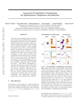 Amortized Probabilistic Conditioning for Optimization, Simulation and Inference
