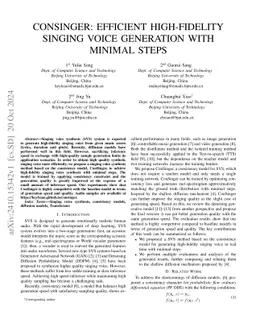 ConSinger: Efficient High-Fidelity Singing Voice Generation with Minimal Steps