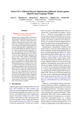 Faster-GCG: Efficient Discrete Optimization Jailbreak Attacks against
  Aligned Large Language Models