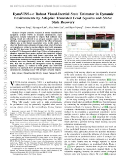DynaVINS++: Robust Visual-Inertial State Estimator in Dynamic
  Environments by Adaptive Truncated Least Squares and Stable State Recovery
