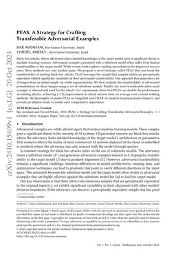 PEAS: A Strategy for Crafting Transferable Adversarial Examples