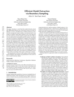 Efficient Model Extraction via Boundary Sampling