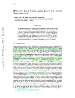 OpenMU: Your Swiss Army Knife for Music Understanding