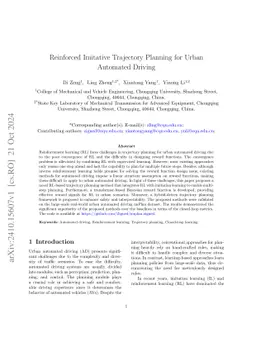Reinforced Imitative Trajectory Planning for Urban Automated Driving