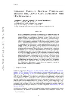 Improving Parallel Program Performance with LLM Optimizers via Agent-System Interfaces