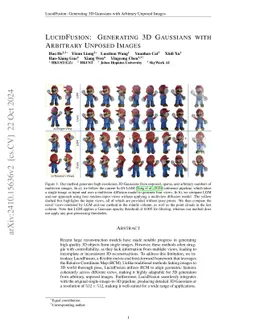 LucidFusion: Reconstructing 3D Gaussians with Arbitrary Unposed Images