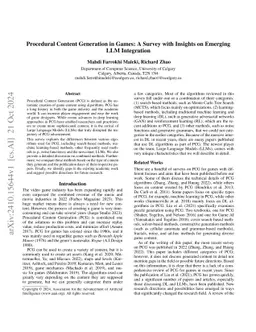 Procedural Content Generation in Games: A Survey with Insights on
  Emerging LLM Integration