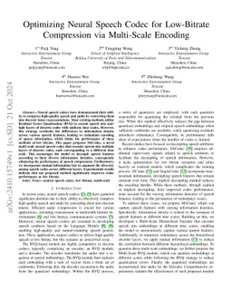 Optimizing Neural Speech Codec for Low-Bitrate Compression via
  Multi-Scale Encoding