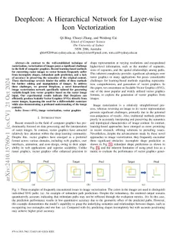 DeepIcon: A Hierarchical Network for Layer-wise Icon Vectorization