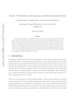 On the VC dimension of deep group convolutional neural networks