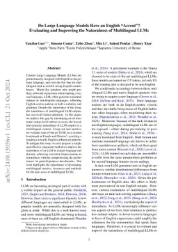 Do Large Language Models Have an English Accent? Evaluating and Improving the Naturalness of Multilingual LLMs