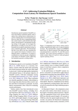 CA*: Addressing Evaluation Pitfalls in Computation-Aware Latency for
  Simultaneous Speech Translation