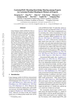 CartesianMoE: Boosting Knowledge Sharing among Experts via Cartesian Product Routing in Mixture-of-Experts