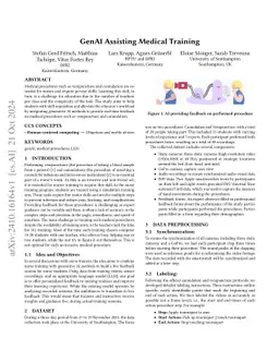 GenAI Assisting Medical Training