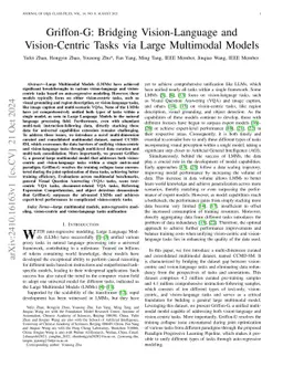 Griffon-G: Bridging Vision-Language and Vision-Centric Tasks via Large
  Multimodal Models