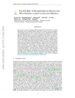 LLaVA-KD: A Framework of Distilling Multimodal Large Language Models