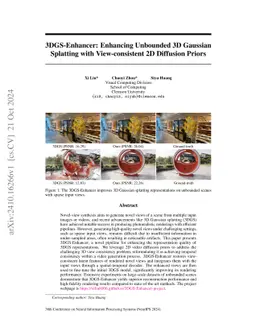 3DGS-Enhancer: Enhancing Unbounded 3D Gaussian Splatting with
  View-consistent 2D Diffusion Priors