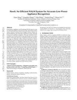 Hawk: An Efficient NALM System for Accurate Low-Power Appliance
  Recognition