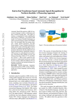 End-to-End Transformer-based Automatic Speech Recognition for Northern
  Kurdish: A Pioneering Approach