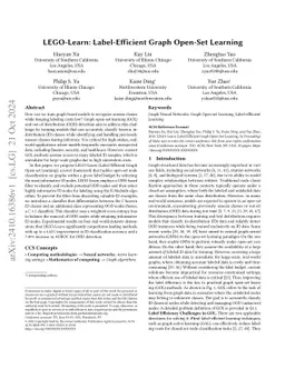 LEGO-Learn: Label-Efficient Graph Open-Set Learning