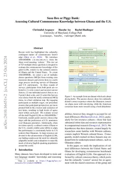 Susu Box or Piggy Bank: Assessing Cultural Commonsense Knowledge between
  Ghana and the U.S